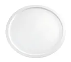 image of APS Germany APS 83884 Round Tray, 12" Dia x 1¼" H, White Melamine, Stackable, Dishwasher Safe - Case
