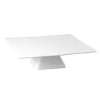 image of APS Germany APS 83892 - 12¼" Cake Plate, White Melamine, 3‑4" Height, Stackable - 1/Case