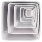 image of APS Germany APS 84425 - White Melamine Bowl, 12"×12"×5.6", 8 Quart, Stackable, Dishwasher Safe - Case