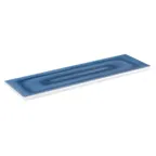 image of APS Germany APS 84673 - Rectangular 20" x 6½" x ⅞" Blue Ocean Melamine Tray, Stackable - 6/Case