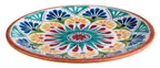 image of APS Germany APS 84685 - Melamine Plate 10"-3/8 x 7/8" H, Terracotta Arabesque, Safe - 12/Case
