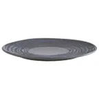 image of APS Germany APS 85028 - 10.5" Round Melamine Plate, Grey/Blue, Dishwasher Safe - 6/Case