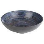 image of APS Germany APS 85029 - 33 oz Melamine Bowl, 8" Dia x 2.5" H, Grey/Blue Dishwasher Safe - 6/Case