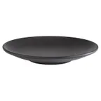 image of APS Germany APS 85063 - 8¼" Black Melamine Plate, Round, Scratch‑Resistant, Dishwasher Safe - Case