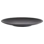 image of APS Germany APS 85065 Plate, 13" dia x 1-3/8"H, Stackable, Melamine, Black, Matte Finish - Case