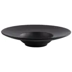 image of APS Germany APS 85098 - Nero 10‑Ounce Round Melamine Soup Plate, Black Finish, Safe - Case