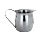 image of Libbey BC-100 Creamer Pitcher, 3 Oz Stainless Steel, Belle Collection, Handle - 12/Case