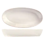 image of Libbey BW-014 - Oval Porcelain Bowl, 6" x 3" x 1-1/8", 5.25 Oz Ultra White - 24/Case