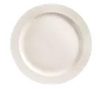 image of Libbey BW-1113 China Plate, 6¼" Round Medium Rim Porcelain, Bright White Basics Collection - Case
