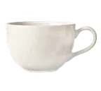 image of Libbey BW-1157 China Cup – 15 oz Bright White Porcelain, 3-1/8" H x 5-3/4" D, Low Profile – 12/Case