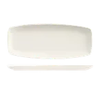 image of Libbey BW-1449 - Oblong China Tray, 14" x 6", Bright White Porcelain, Basics Collection - 12/Case