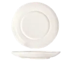 image of Libbey BW-5211 China Plate, 11.375" Round Coupe Rim Porcelain, Bright White - 12/Case