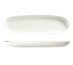image of Libbey BW-6711 China Tray – 14" x 4¼" Oblong Porcelain Bright White, Chef’s Selection II - 12/Case