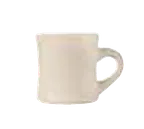 image of Libbey CA-75 China Mug, 8.5 oz Cream White Porcelana, Height 3⅝" Width 4¾", Non‑Stackable - 24/Case