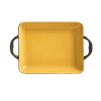 image of Libbey CBB-003 Mini Roasting Pan, 23 oz Ceramic, 10‑7/8" x 6‑5/8" O.A., Butter, 350°F, - 12/Case
