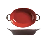 image of Libbey CBC-005 Ceramic Baking Dish, 60 oz 14" x 8½" Two‑Tone Chili, Heat‑Resistant to 350°F - 1/Case