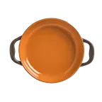 image of Libbey CBP-003 Roasting Pan, 14 oz 8"5" x 6"5" Ceramic Pumpkin, Heat‑Resistant 350°F - 12/Case