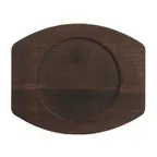 image of Libbey CIS-17TR Trivet – 8½" Diameter Wood Trivet, Brown Finish, Hand Wash Only - 6/Case