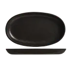 image of Libbey CIS-18 Oval Cast Iron Sizzle Platter, 9" Top x 6½" Bottom, Black Finish, No Handle - 12/Case