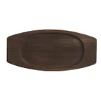 image of Libbey CIS-18TR Trivet – Oval Wood, Brown, 7" x 5-3/4" x 1/2", Food Safe, Hand Wash Only - 12/Case