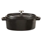 image of Libbey CIS-27 Miniature Dutch Oven, 11 Oz Cast Iron, Black, 6"¼ L x 3"5⁄8 W x 3" H, 12/Case