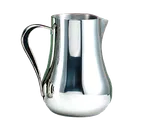 image of Libbey CT-5581 Metal Pitcher - 70 oz (2.1 Qt) 18/8 Stainless Steel with Handle - 1/Case