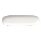 image of Libbey DRI-11-D - Oblong China Tray, 13" x 4", Vitrified Porcelain, Driftstone Matte Finish - 12/Case