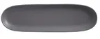 image of Libbey DRI-11-G Oblong China Tray, 13" x 4" Satin Matte Granite Porcelain, Fully Vitrified - 12/Case