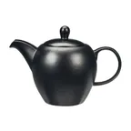 image of Libbey DRI-17-O Teapot – 35 oz Onyx Porcelain, Satin Matte Finish, 8-3/4" Dia × 6-1/2" H – 6/Case
