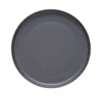 image of Libbey DRI-20-G - 10½" Round China Plate, Flat Coupe Rim, Satin Matte Finish Porcelain - 12/Case