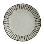 image of Libbey DULCET-2G - 8.625" Round Gray Stoneware Salad Plate, Dishwasher/Microwave Safe - 12/Case