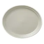 image of Libbey ENG-8-C Oval Mint Cream Porcelain Platter 12" x 10" x 1-1/8" 5‑Year No‑Chip Warranty - 12/Case