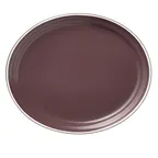 image of Libbey ENG-8-M Oval Mulberry Porcelain Platter, 12" x 10" x 1-1/8", No‑Chip Warranty - 12/Case