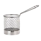 image of Libbey FB-15 Fry Basket, 6¾" L x 5⅞" H, 3½" Dia Well, 1‑16 oz Capacity, Stainless Steel - 12/Case