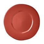 image of Libbey FH-503R China Plate – 10.5" Round Wide Rim Porcelain Barn Red Scratch‑Resistant – 12/Case