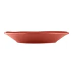 image of Libbey FH-519R - 6¼" Porcelain Saucer, Red Finish, 2‑7/8" Well, Scratch‑Resistant Vitrified, 36/Case