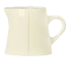 image of Libbey FH-522 Creamer Pitcher, 3 Oz (2½" H x 2¼" T x 3¼" D), White Porcelain With Handle - 36/Case