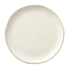 image of Libbey FH-550MEL - 12" Ivory Round Melamine Platter, Dishwasher Safe Farmhouse Design, - 6/Case
