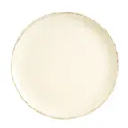 image of Libbey FH-570MEL - 16" Round Melamine Platter, Ivory Farmhouse, 3/4" Height - 6/Case