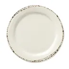image of Libbey FH-600MEL - 6.25" Round Melamine Plate, Ivory, Medium Rim, Dishwasher Safe, 6-3/8" Dia x 5/8" H - 36/Case