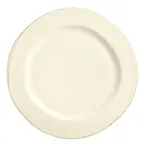 image of Libbey FH-601 - 7‑7/8" Round Medium Rim Porcelain Plate, Cream White, Scratch‑Resistant - 36/Case