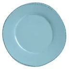 image of Libbey FH-602H Plate – 9" Round Porcelain, Blue Hen Farmhouse Rim, Scratch‑Resistant Glaze - 12/Case