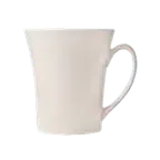 image of Libbey FM-15 Flairique China Mug, 15 oz White Porcelain, 4½" H x 4" W x 4⅞" D - 12/Case