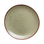 image of Libbey HEDON-2S - 10" Round Porcelain Plate, Hedonite Sage, Polished, Dishwasher Safe - 12/Case
