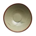 image of Libbey HEDON-4S - 19 Oz Porcelain Bowl, 6" Dia x 2-5/8" H Sage Dishwasher Microwave Safe - 12/Case