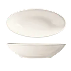 image of Libbey INF-350 Oval Porcelain Bowl, 28 oz (10" x 5½"), Bright White, General Use - Case