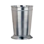 image of Libbey JC-25 Julep Cup 15 oz Beaded 304 Stainless Steel Height 4‑3/4" Width 3‑1/4" - 12/Case