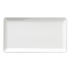 image of Libbey M-127 - 12" White Rectangular Melamine Serving Platter, Dishwasher Safe, 12/Case