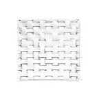 image of Nachtmann N101930 Square Glass Plate, 5.5" x 5.5" Lead‑Free Crystal Dishwasher Safe - 12/Case