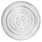 image of Nachtmann N106161 - 12‑5/8" Round Crystal Glass Plate, Ethno, 12.625" Diameter - 8/Case